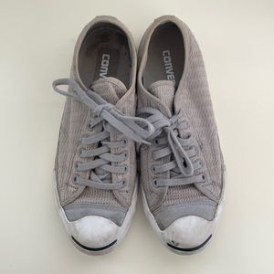 Light grey Jack Perrcell Converse.